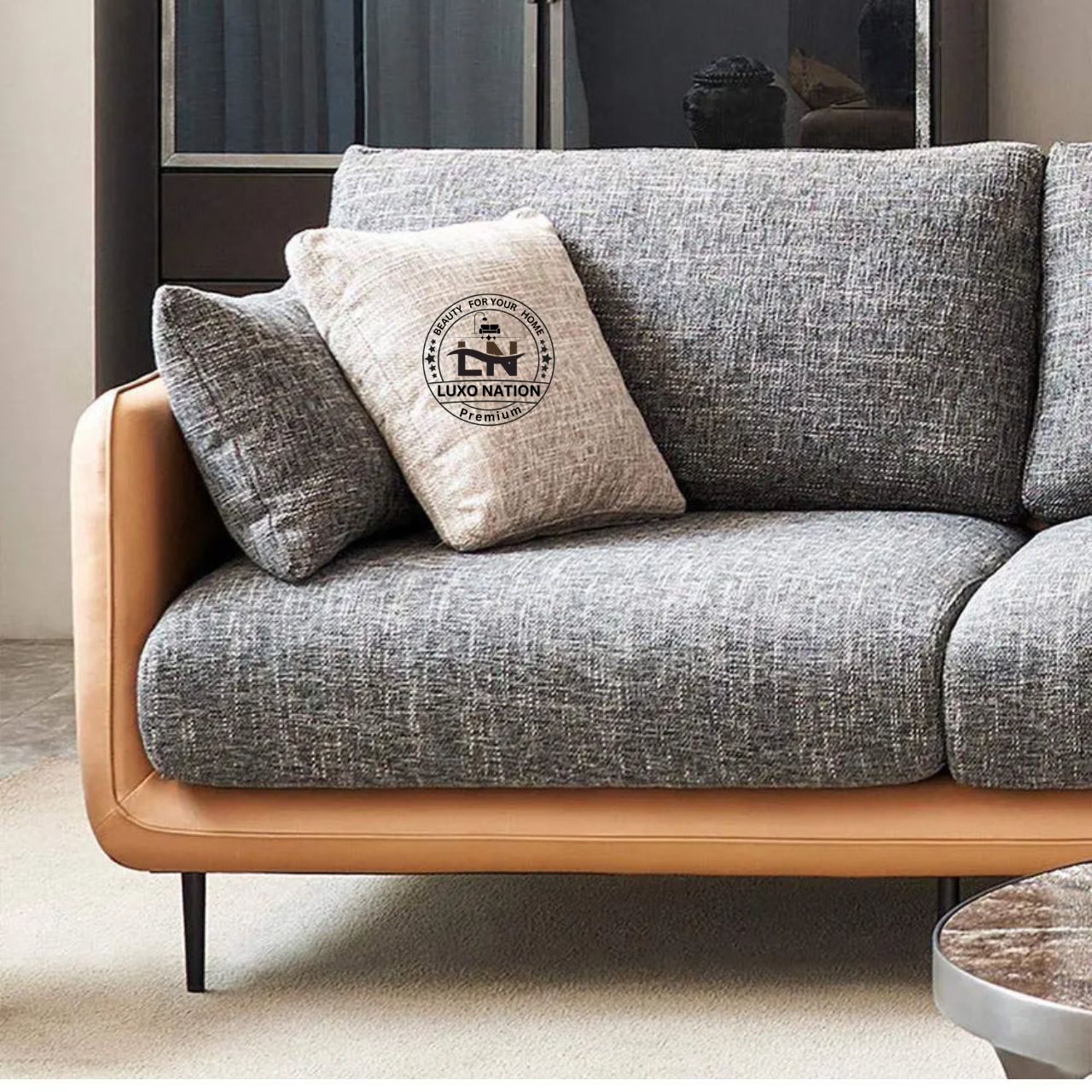 Luxo Nation Luxury L-Shaped Sofa – Modern, Stylish & Space-Saving